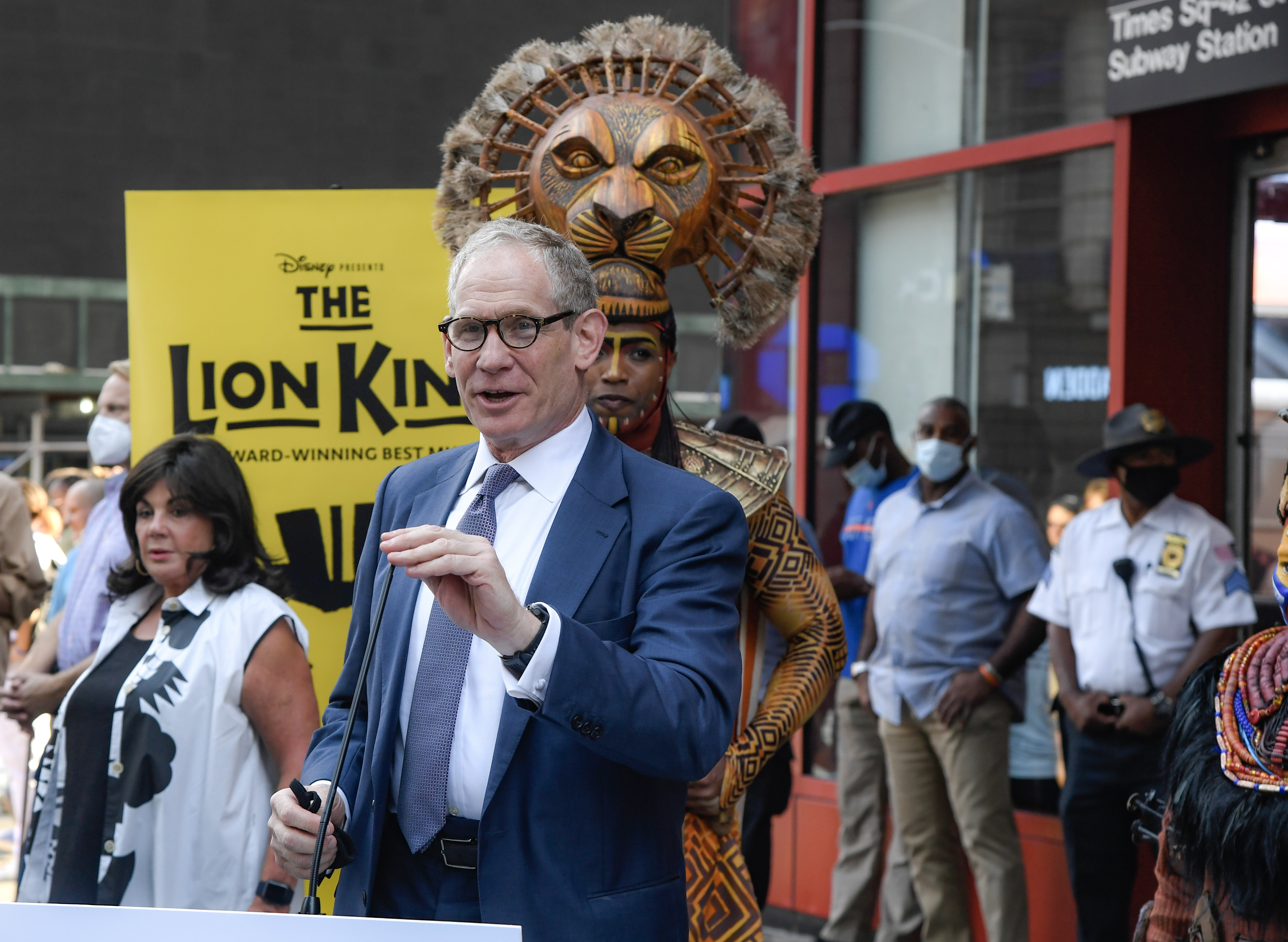 Broadway’s Back! MTA Leadership Appears with Cast Members from Disney’s ‘The Lion King’ to Encourage New Yorkers to Take Mass Transit for the Return of Broadway