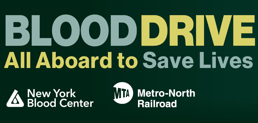 ICYMI: MTA Metro-North Railroad Hosts 10th Annual All Aboard to Save Lives Blood Drive