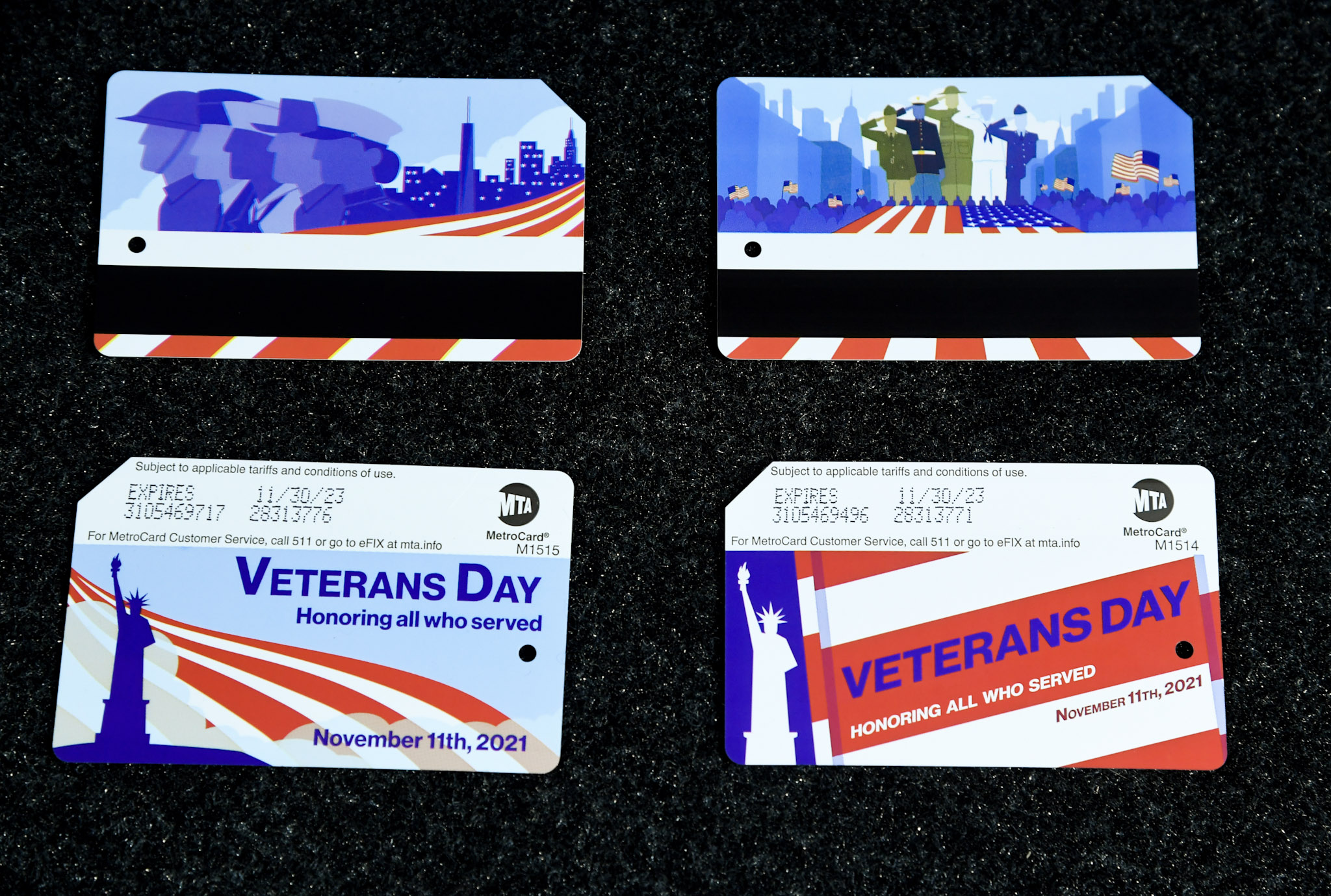 MTA Announces Availability of Commemorative MetroCards Honoring Veterans