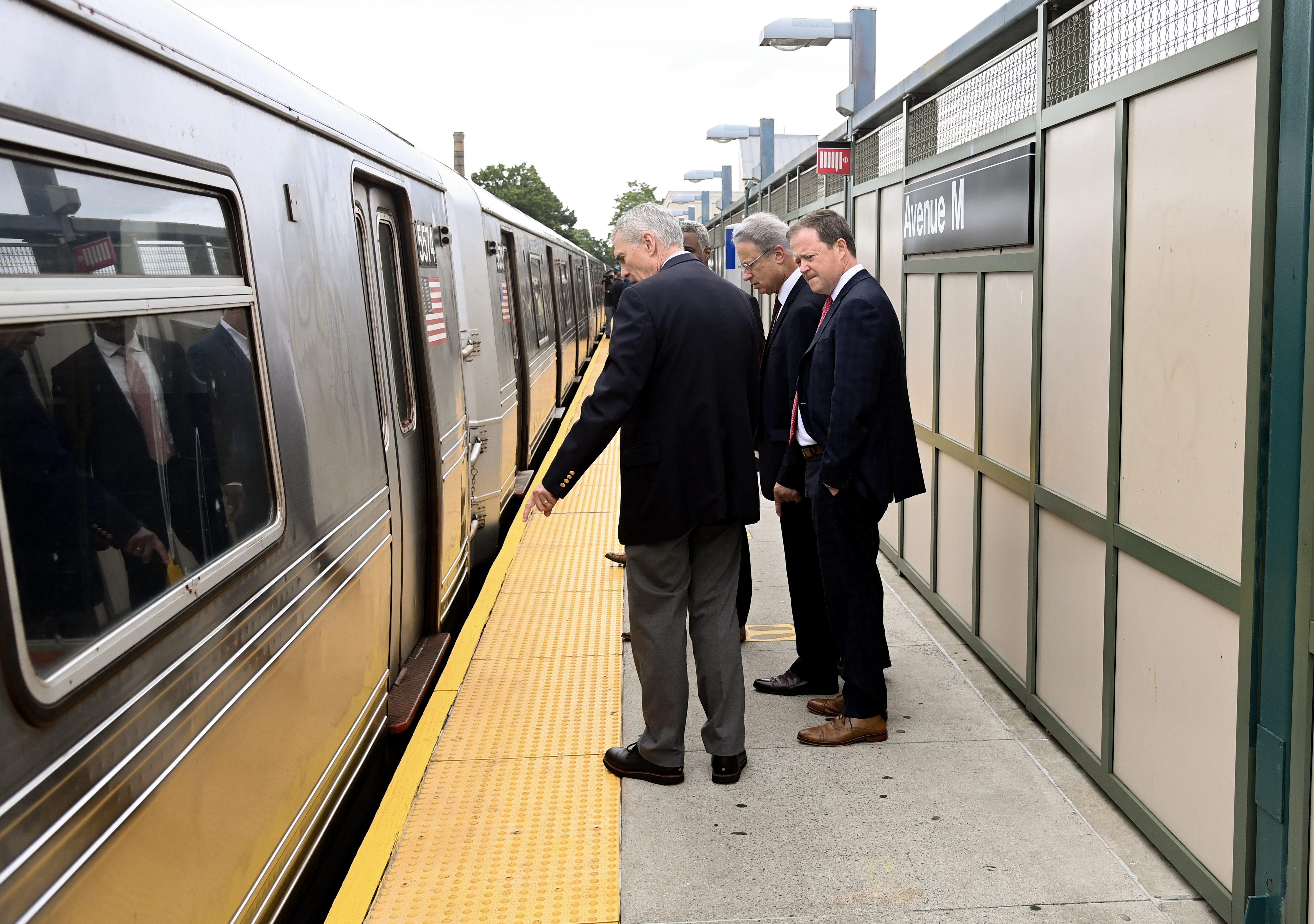 PHOTOS: MTA Leadership Visit Avenue M Subway Station in Brooklyn