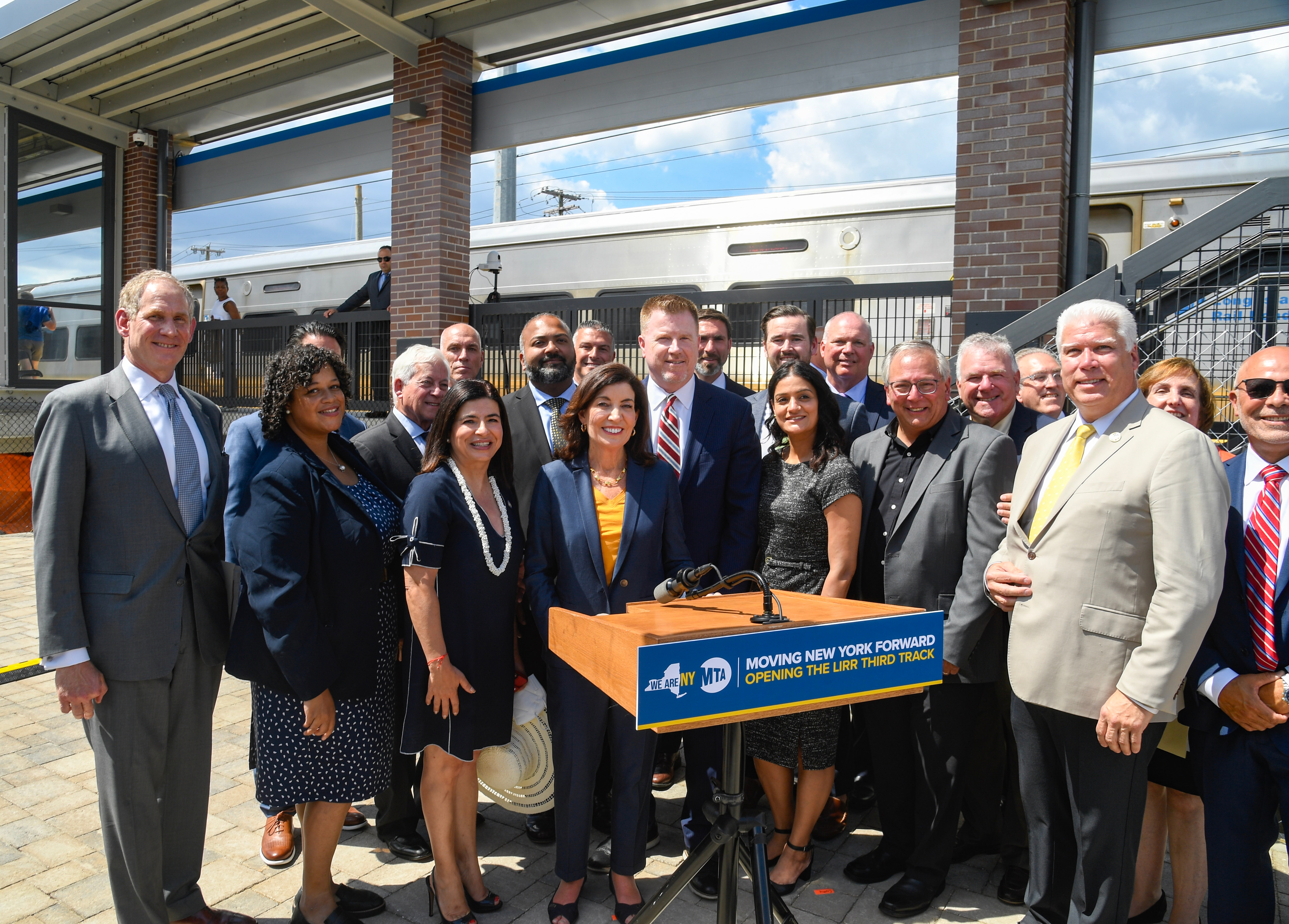 Pool Report: Governor Hochul Joins MTA Leadership on Ceremonial First Ride on LIRR Third Track 