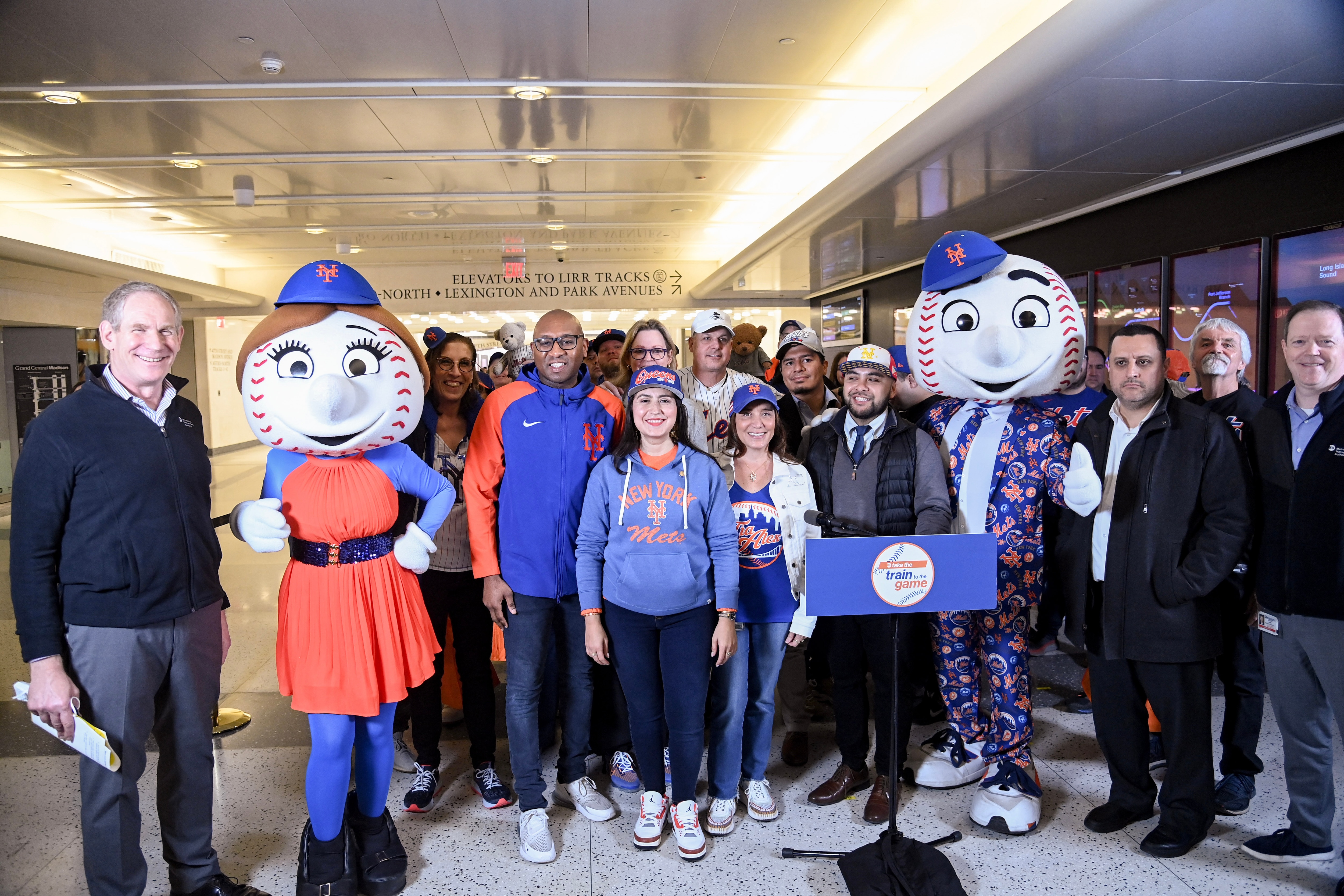 Mr. and Mrs. Met Join MTA Leaders and Fans to Laun