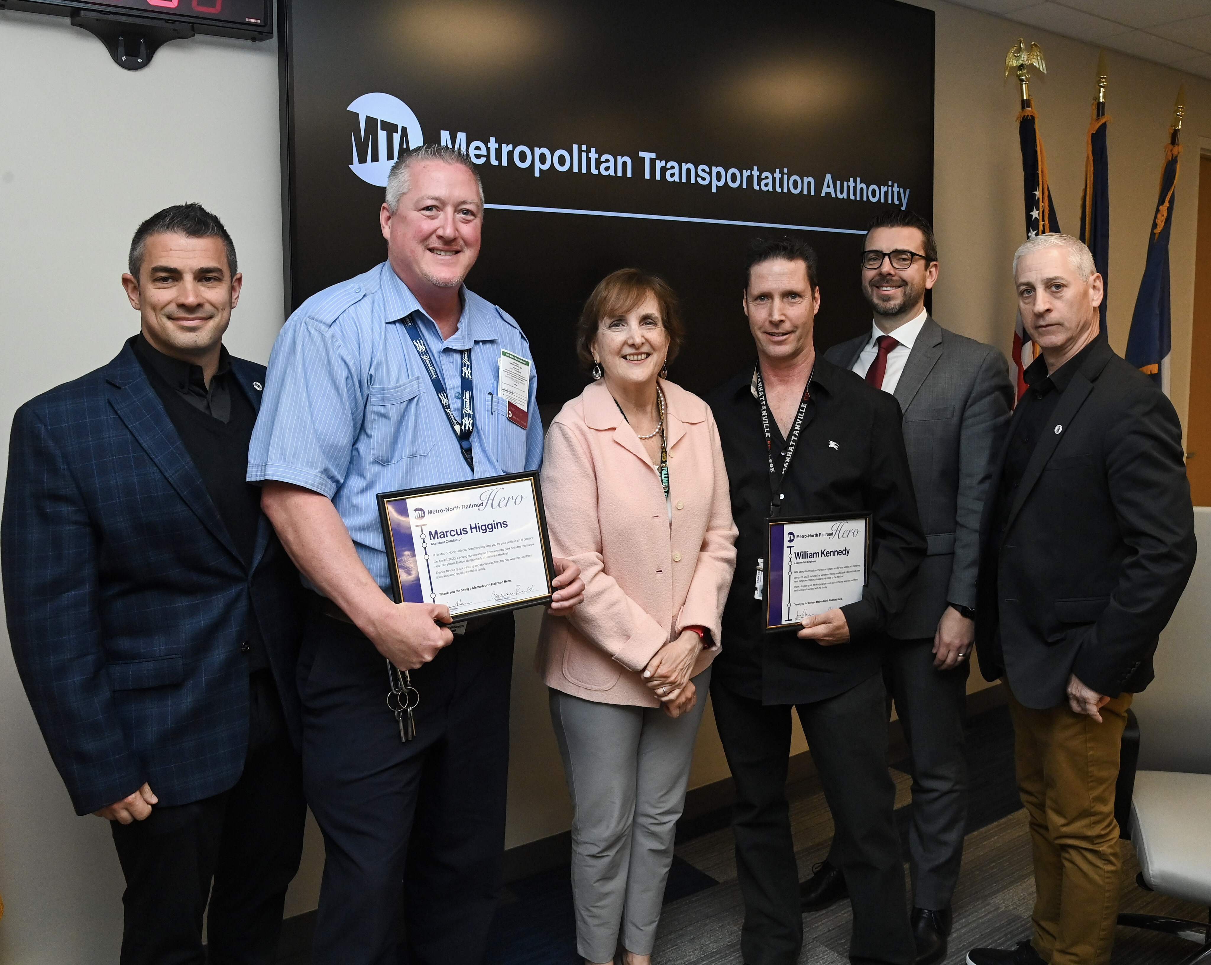 Metro-North Employees Receive Commendations for Rescuing Child who Fell on Train Tracks 