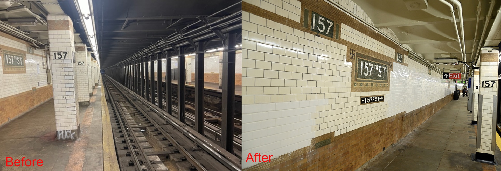 MTA Completes Re-NEW-Vation at 157 St 1 Station