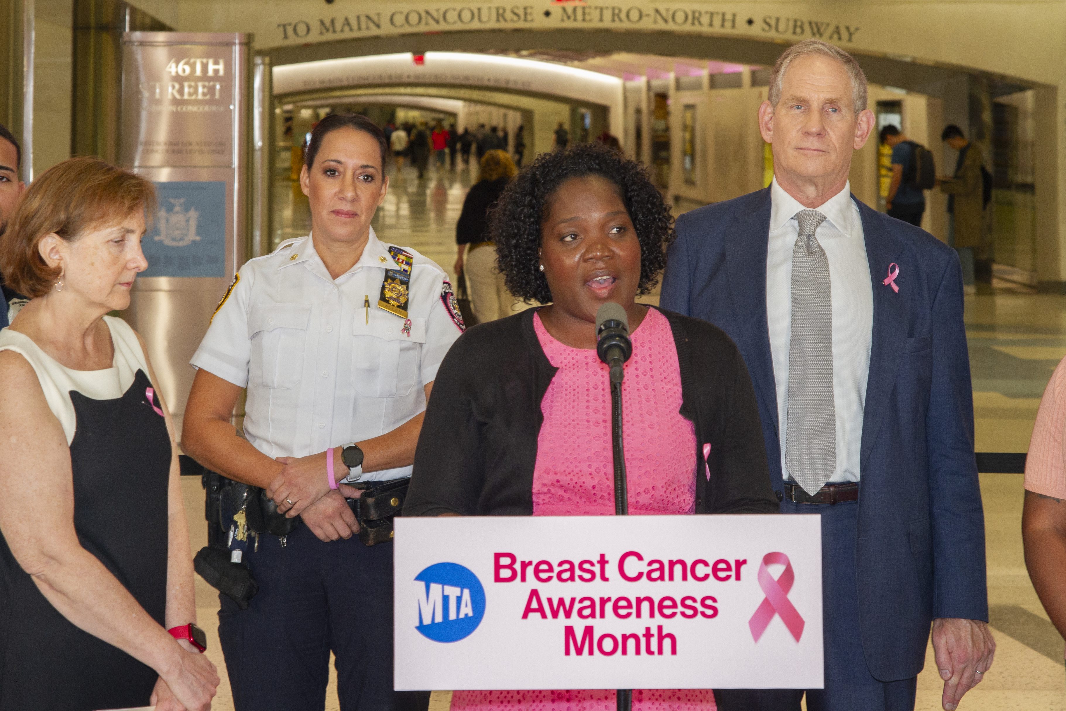 MTA Celebrates Breast Cancer Awareness Month with Pink Ribbon Distribution and Public Information Campaign 