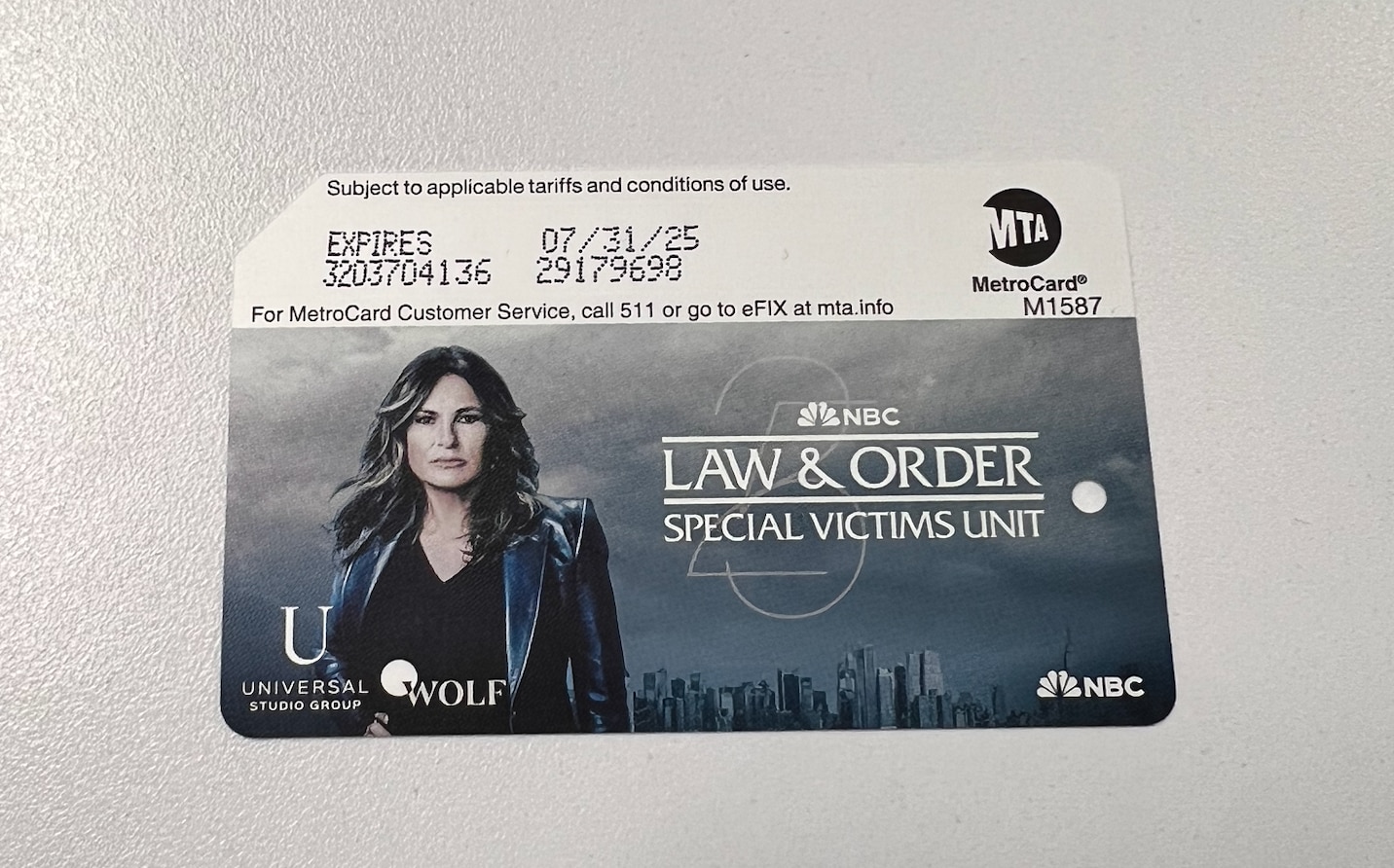 PHOTOS: MTA to Celebrate 25th Anniversary of “Law & Order: Special Victims Unit” with Commemorative MetroCards 
