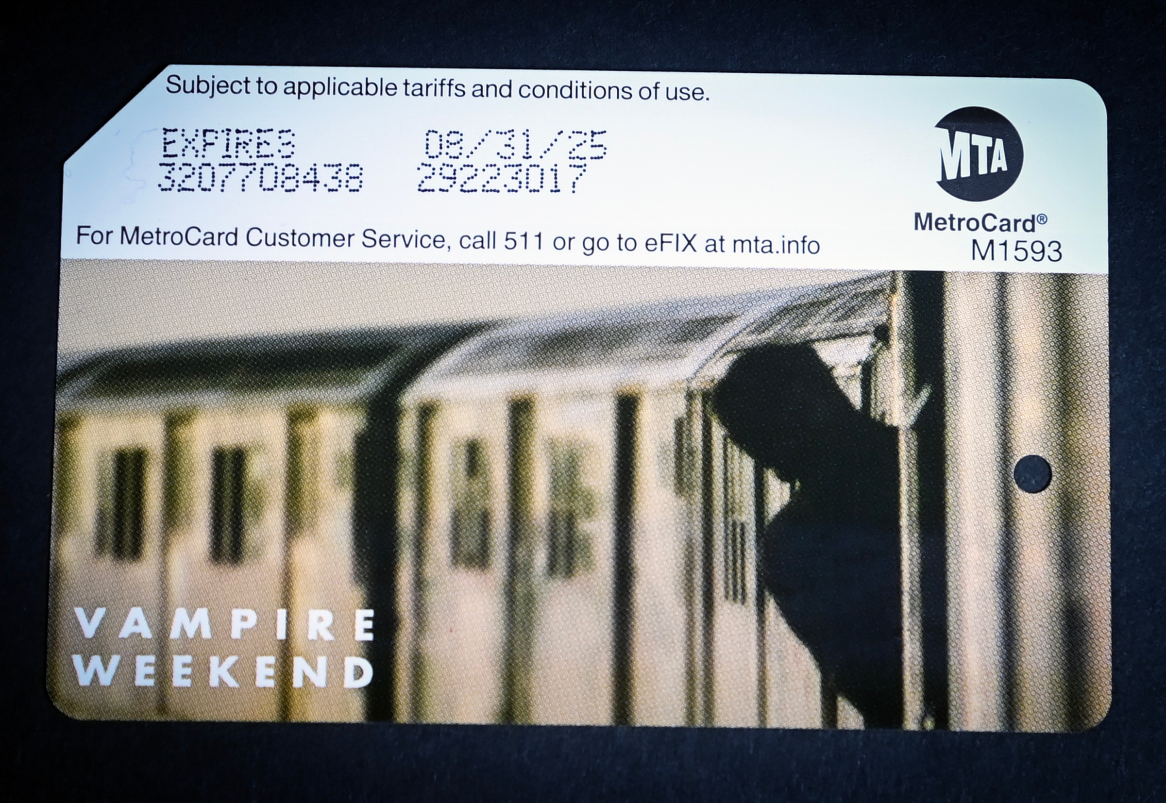 PHOTOS: MTA Announces Commemorative MetroCards Featuring New York City Rock Band Vampire Weekend