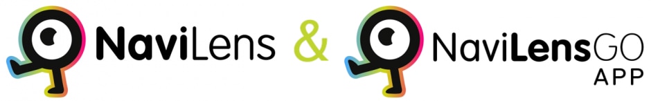 NaviLens logo on left, and NaviLensGO logo on right