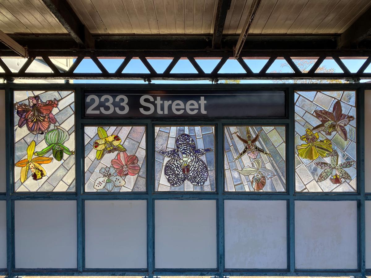 “A Secret Garden: There's No Place Like Home” by Skowmon Hastanan at NYCT 233 St Station. 